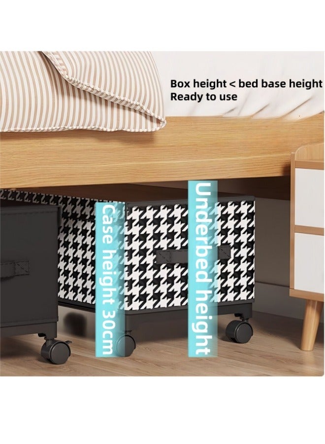Aikenn Under Bed Storage with Wheels, Under Bed Storage Containers, Under Bed Shoe Storage Organizer, Rolling Under Bed Metal Drawer for Clothes, Blankets,Shoes Toys Books 24*12*12in  - Image 4