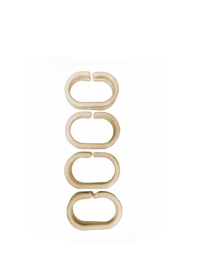 PROMASS Bath Shower Curtain Ring Beige 12  - Image 1