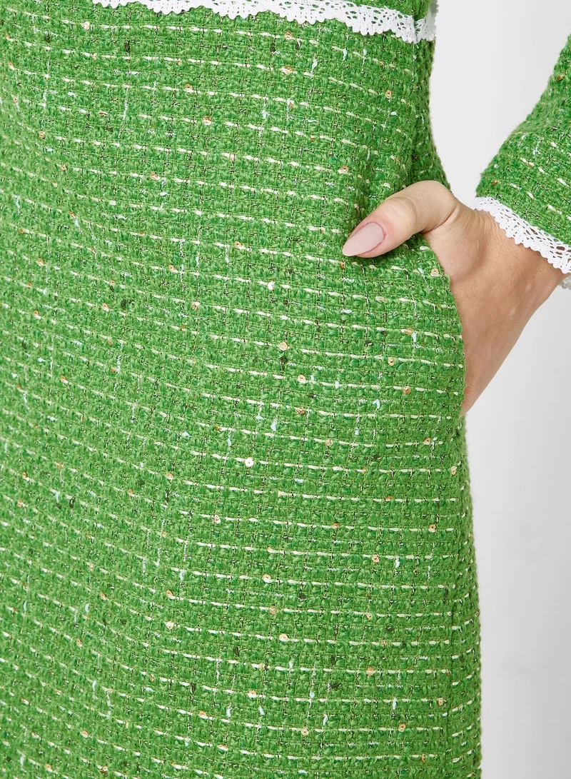 sister jane Ruched Detail High Waist Skirt