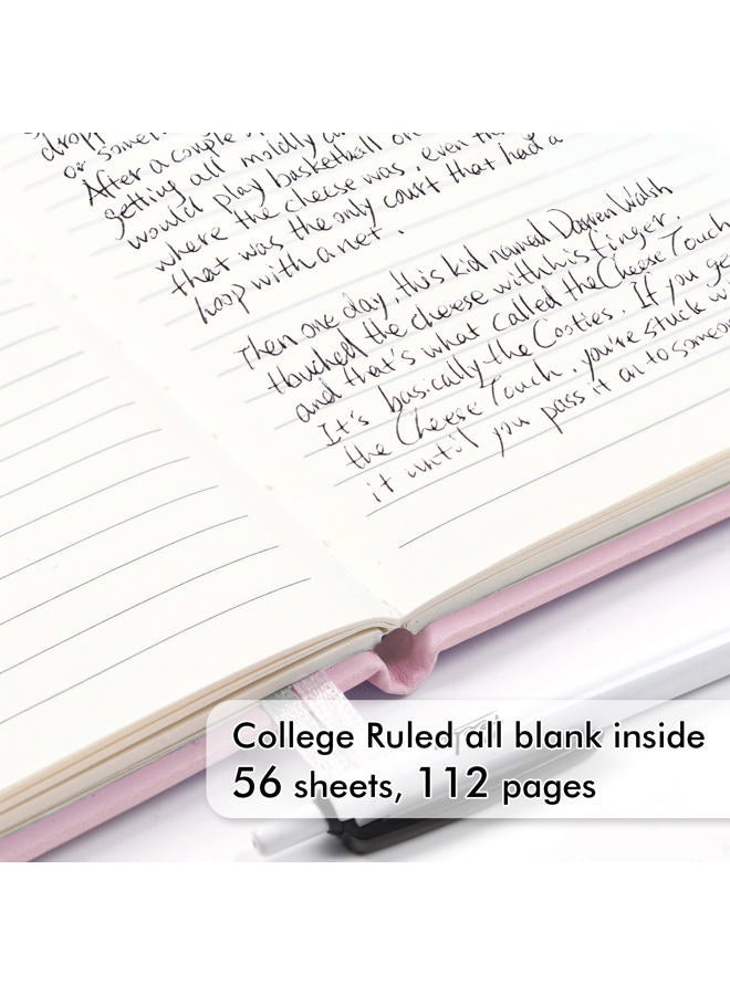 Feela 15 Pack Pocket Small Notebooks Bulk, Mini Cute Notepads Hardcover College Ruled Lined Journals with Pen Holder for School Business Memos, with 15 Black Pens, 3.5”x 5.5”, A6, Purple - Image 3