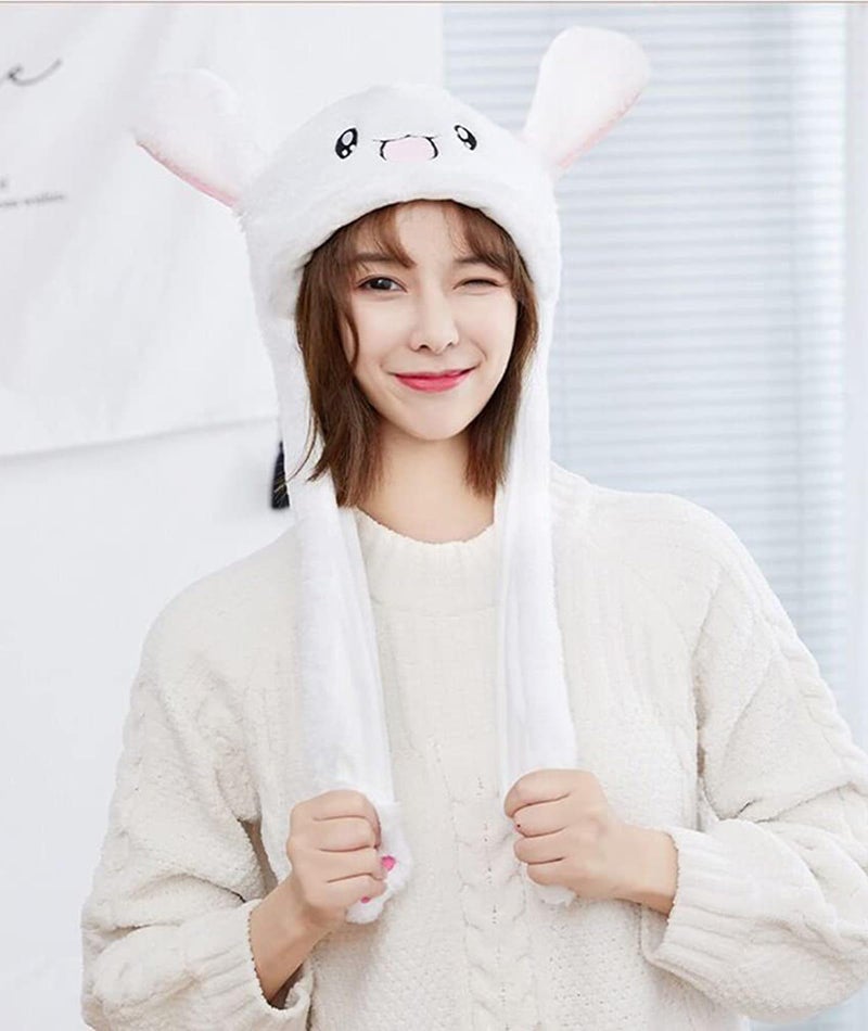 NUDFSY Bunny Caps, Cap For Girls, Winter Cap For Girls Funny Cute Plush Animal Cap With Paws For Kids Women Girl Party Holiday Birthday Dress Up Cosplay Costume Gift - Image 4