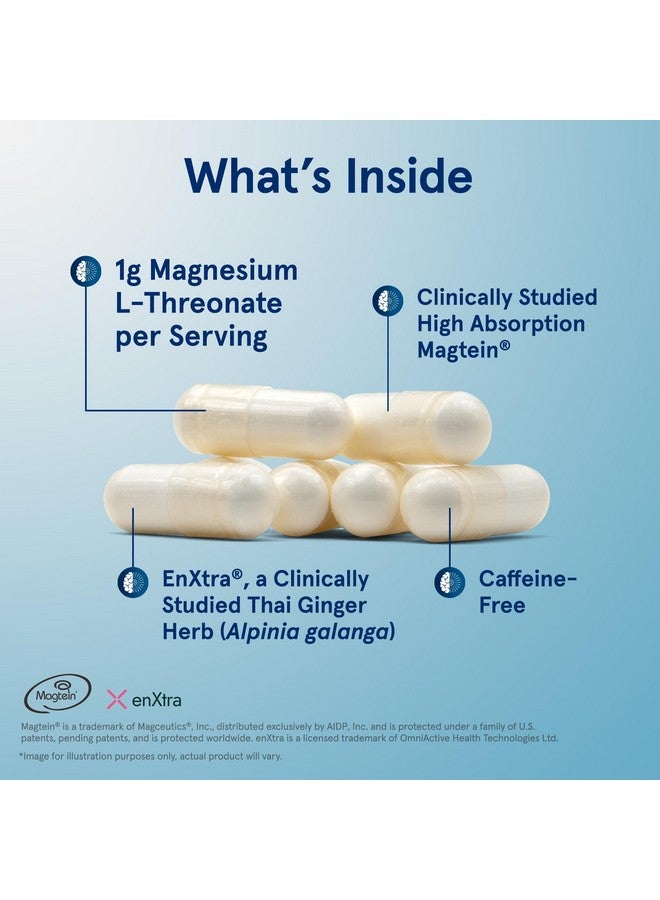 Jarrow Formulas Magnesium L-Threonate, MagMind Productivity, High Absorption Magnesium, Brain Supplements for Memory and Focus, 60 Veggie Capsules, Up to a 30 Day Supply - Image 2