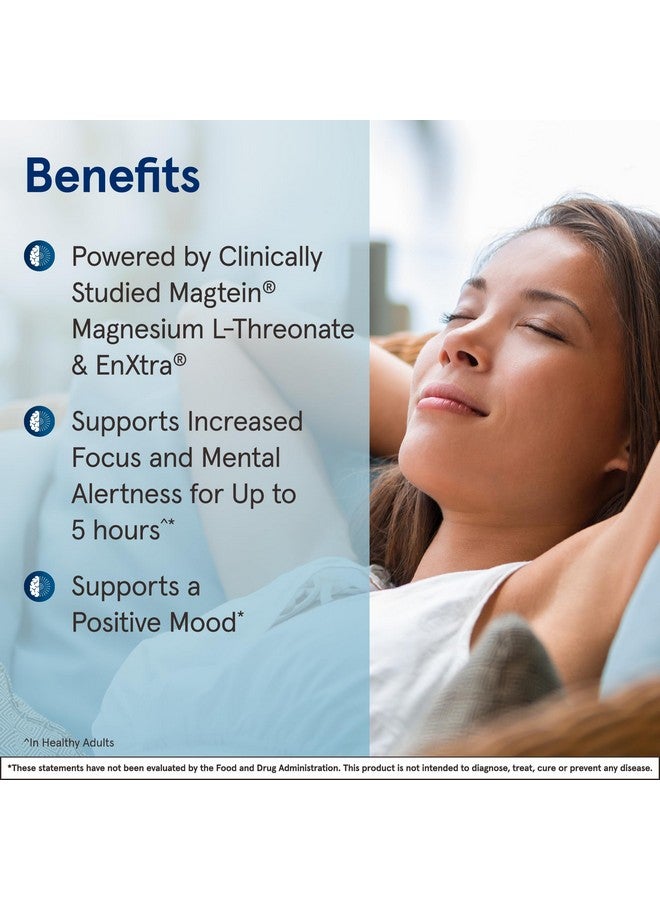 Jarrow Formulas Magnesium L-Threonate, MagMind Productivity, High Absorption Magnesium, Brain Supplements for Memory and Focus, 60 Veggie Capsules, Up to a 30 Day Supply - Image 4