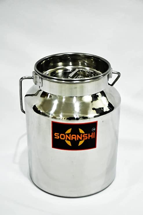 Sonanshi Sonanshi Stainless Steel Jointless Milk Can/Milk Barni/Milk Pot/Oil Can (with Lid) (6 Litre)  - Image 3