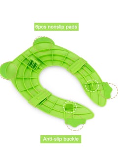 Gonice Toilet Seat Cover | Folding Travel Toilet Seat for Children and Potty Training | Portable Silicone Toilet Seat for Toddlers, Boys & Girls with Non-Slip Silicone Pads | Recyclable Toilet Seat  - Image 4