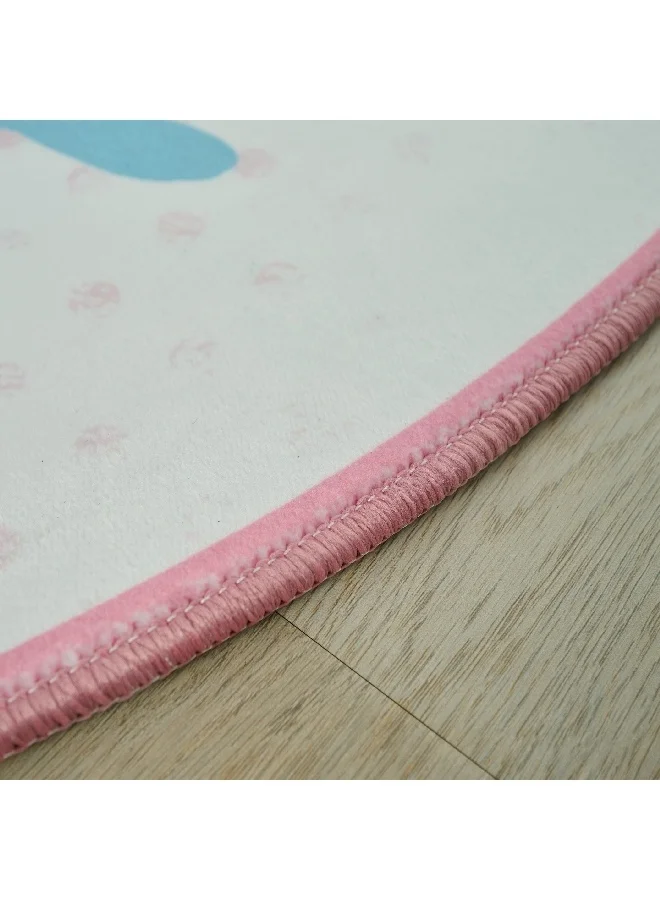 Home Box Ivy Meadows Ben Girl Power Printed Flannel Rug 120 cm