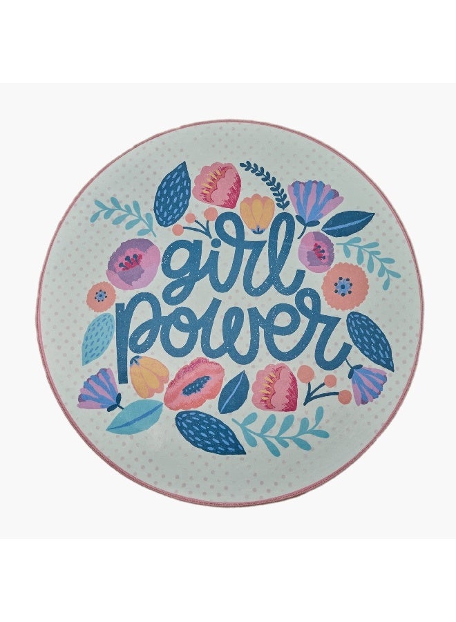 Home Box Ivy Meadows Ben Girl Power Printed Flannel Rug 120 cm  - Image 3