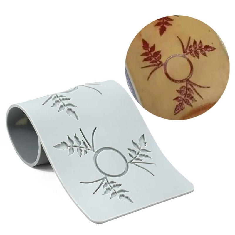 Silicone Molds 3D Hollow Leaf Chocolate Molds Honeycomb Bee Candy Mold Flower Pattern Fondant Mold Cake Topper Sugar Craft Decoration A_Leaf 12 428 012inch