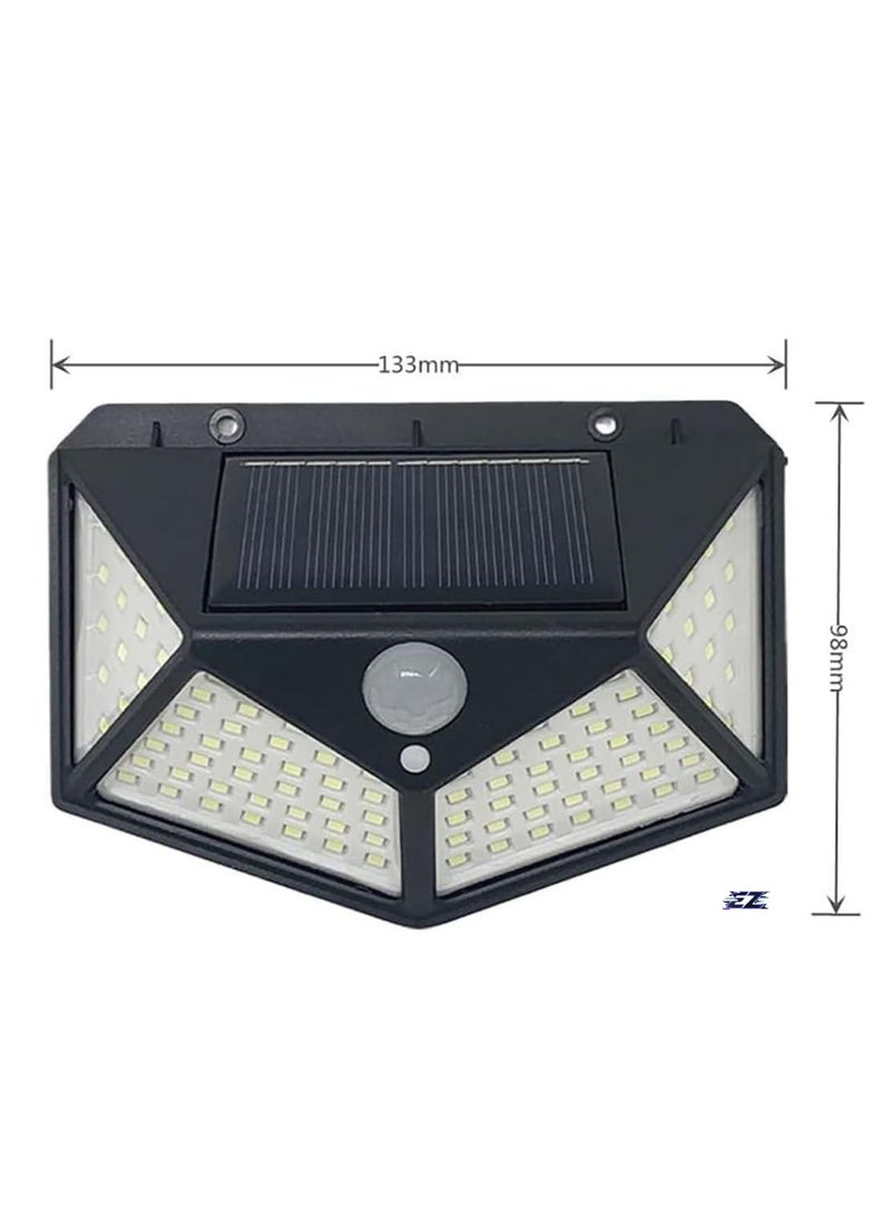 ELTRAZONE NEW Garden Solar Lights with 100 LEDs & 3 Modes – IP65 Waterproof Outdoor Light with 270° Lighting, Motion Sensor – Perfect for Backyard, Fence, Patio, and Front Door (4 Packs)  - Image 2
