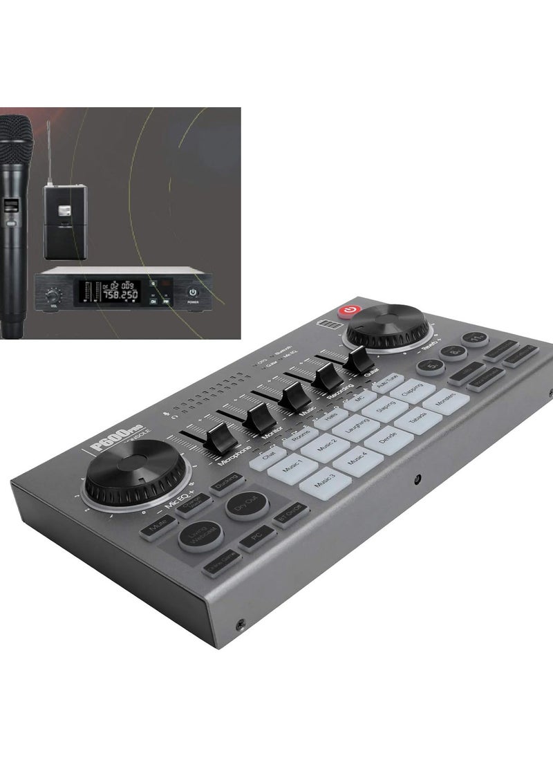 GGOOT BT Live Sound Card, USB OTG Voice Changer, OTG Action Indicator Audio Sound Mixer with Sound Effects for Mobile Phone/Computer Live Stream Recording  - Image 4