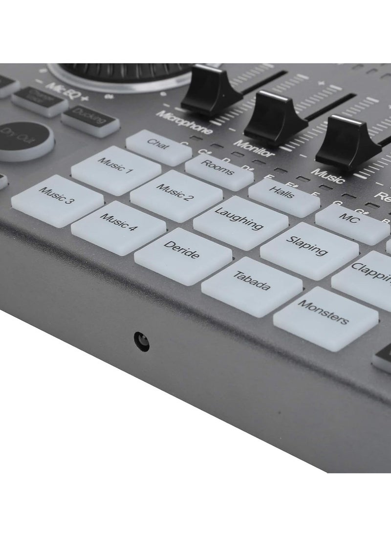 GGOOT BT Live Sound Card, USB OTG Voice Changer, OTG Action Indicator Audio Sound Mixer with Sound Effects for Mobile Phone/Computer Live Stream Recording  - Image 3