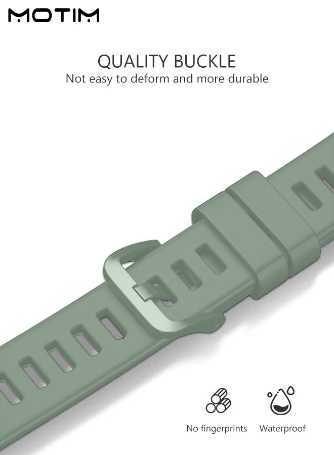Motim 3 Pack Watch Strap Sport Bands Compatible with Xiaomi Band 7 Pro, Waterproof Soft Silicone Replacement Strap Accessories, Wristbands Bracelet for Mi Band 7 Pro - Image 4