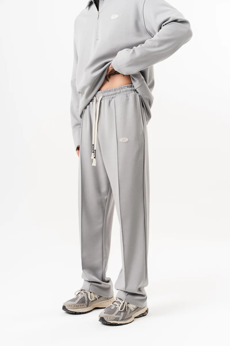 ريسباير بنطلون رياضي رجالي واسع (Baggy) من المودال (Modal) لون رمادي