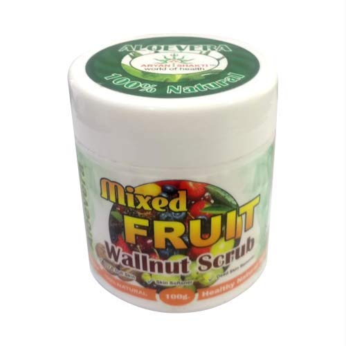 AryanShakti Aryan Shakti Mixed Fruit Walnut Scrub dead skin remover 100gm - Image 1