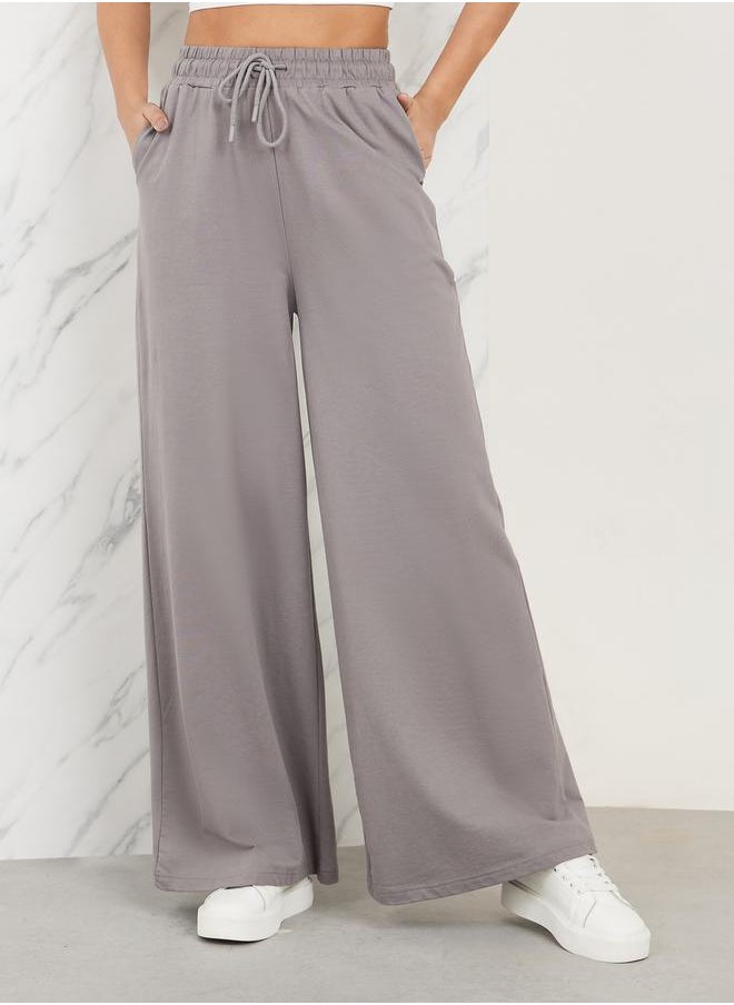 Styli - Drawcord Waistband Flared Jogger with Pocket - Image 1