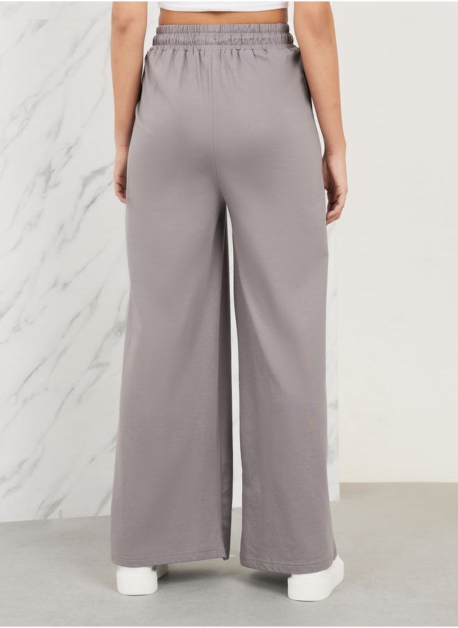 Styli - Drawcord Waistband Flared Jogger with Pocket - Image 1