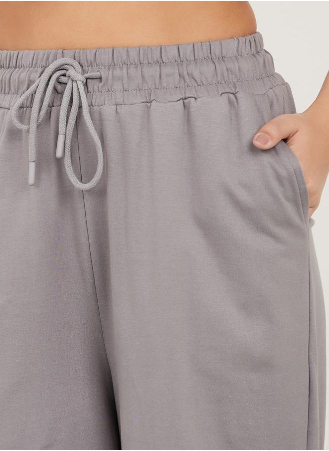 Styli - Drawcord Waistband Flared Jogger with Pocket - Image 1