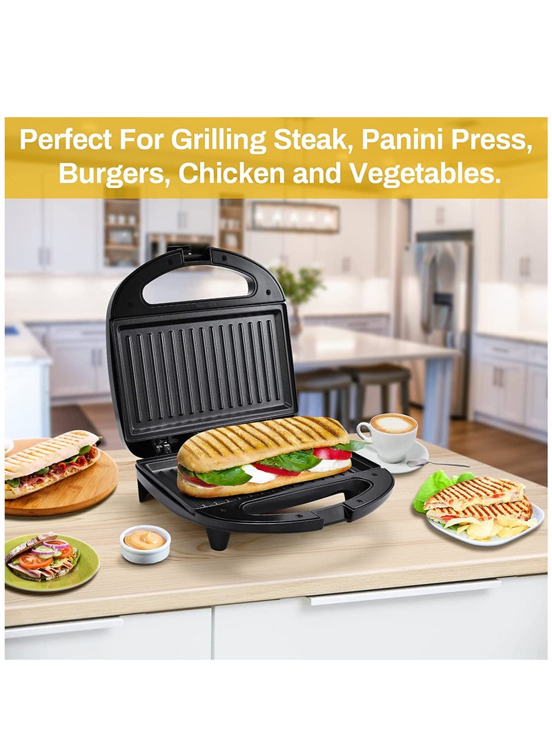 كليكون شواية ساندويتش غير لاصقة من ريفورا بقدرة 750 واط KGT-810 - ماكينة صنع السندوتشات / مكابس البانيني مع نظام قفل بمقبض، ضوء مؤشر، حماية من الحرارة الزائدة | الاجهزة - Image 5