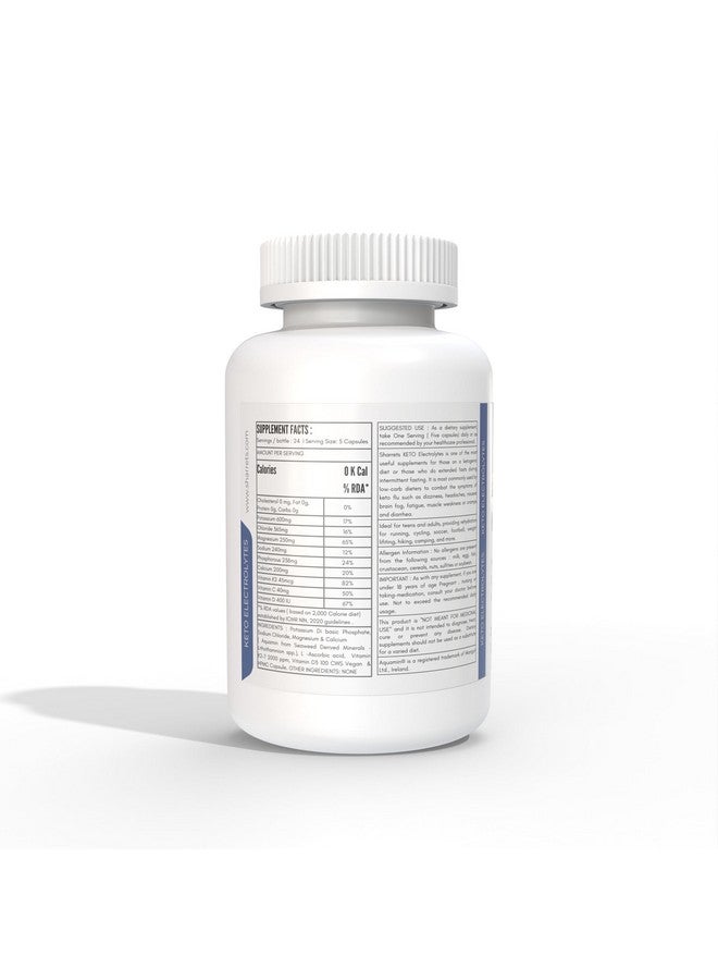 Sharrets Keto Electrolytes 3 X 120 Capsules- Essential Minerals (K,P, Na,Cl, Mg,Ca) And Vitamins C, D, & K2- For Optimal Energy & Hydration. - Image 3
