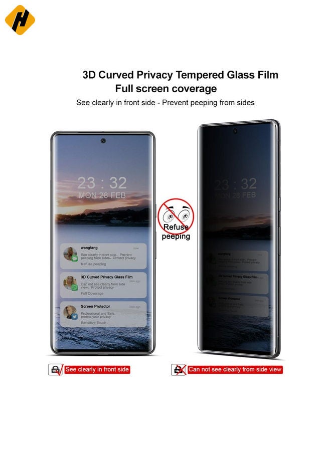 HuHa Screen Protector For Google Pixel 7 Pro imak 3D Curved HD Full Screen Anti-spy Tempered Glass Protective Film - Image 3