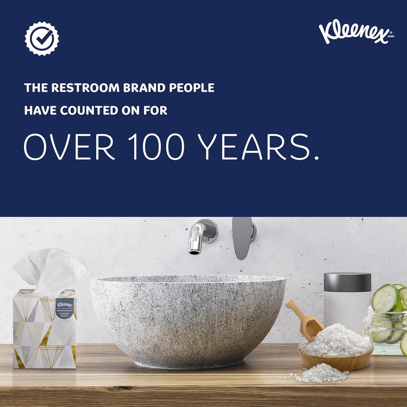 Kleenex Professional Facial Tissue - 12 Boxes of Comfort Touch, 125 Tissues Each, Total 1,500 Tissues - Image 3