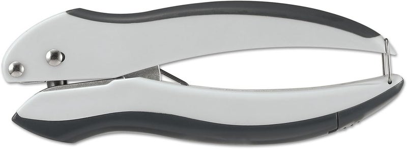 Bostitch Office EZ Squeeze One-Hole Punch, 10 Sheet Capacity, Lightweight, Gray/Blue (2402) - Image 3