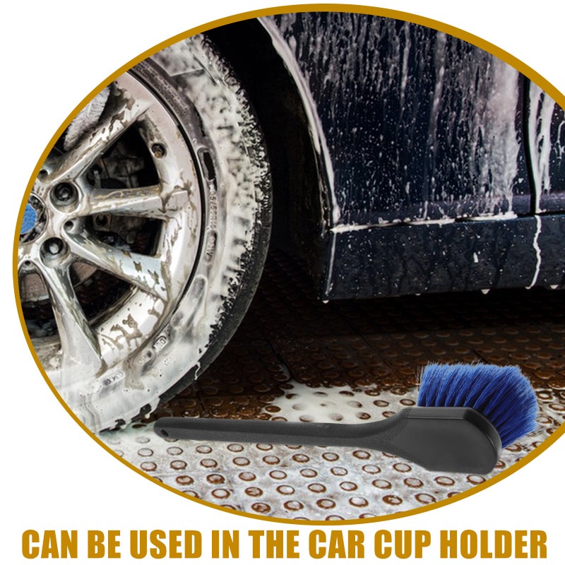 2pcs Handle Wheel Cleaning Brush Wheel Cleaning Brushes Car Wash Brushes Tire Cleaner Brush Wheel Brush Auto Wheel Cleaning Brush - Image 5