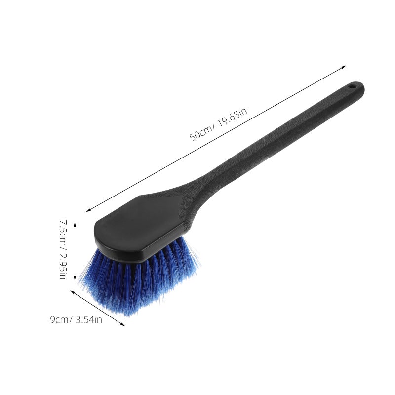 2pcs Handle Wheel Cleaning Brush Wheel Cleaning Brushes Car Wash Brushes Tire Cleaner Brush Wheel Brush Auto Wheel Cleaning Brush - Image 2