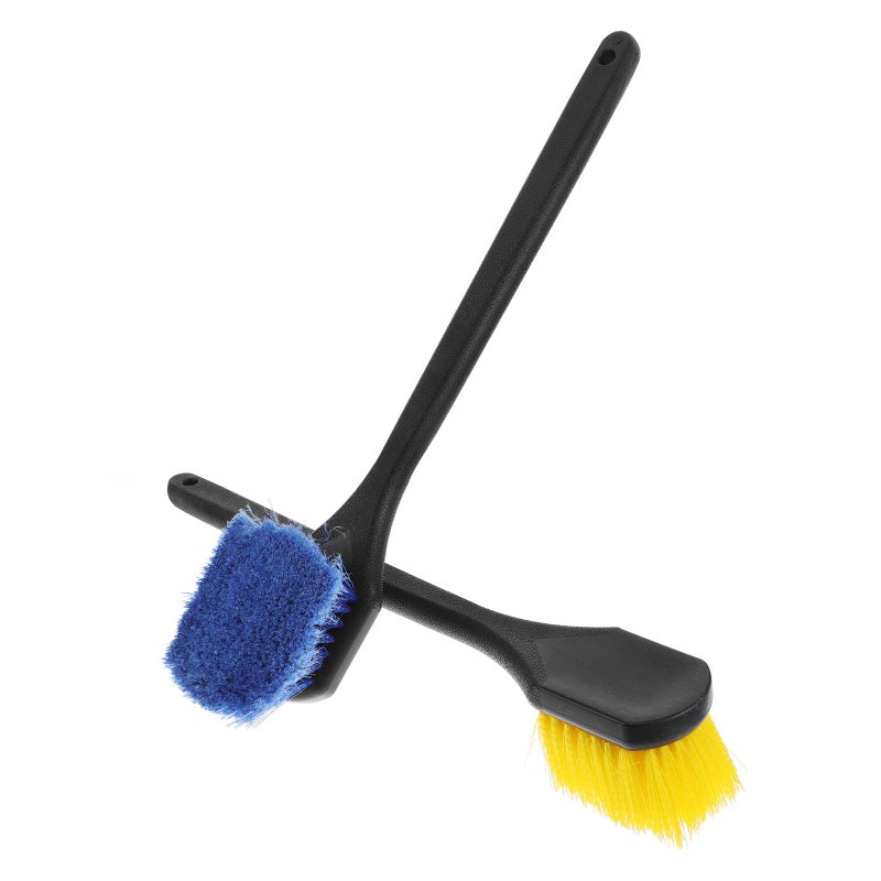 2pcs Handle Wheel Cleaning Brush Wheel Cleaning Brushes Car Wash Brushes Tire Cleaner Brush Wheel Brush Auto Wheel Cleaning Brush - Image 3
