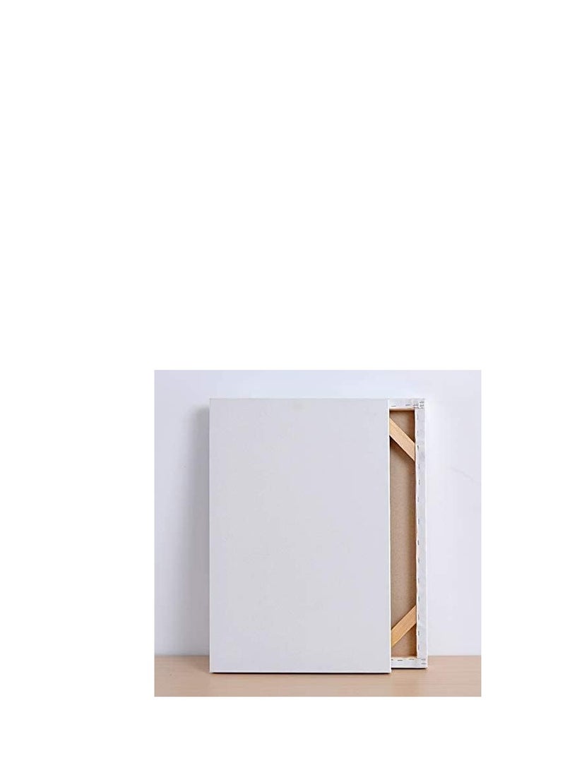 Terabyte 12-Piece Blank 280gsm Cotton Pre-Stretched Canvas Board Set 20x30cm - Image 5