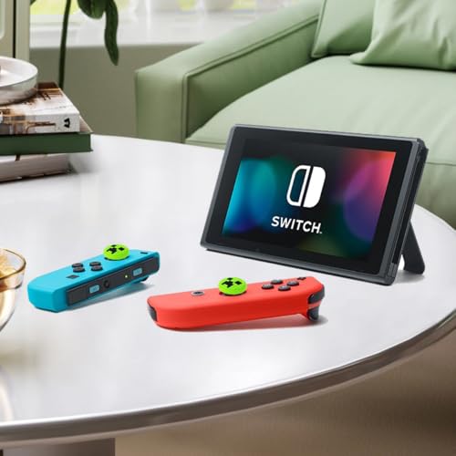 Sunmike Thumb Grips Caps for Nintendo Switch 1/ OLED/Lite, 4 Pcs Silicone Thumb Grip Caps for Nintendo Switch Joystick Cover Cute Accessories Joy con Thumb Grips - Green - Image 4