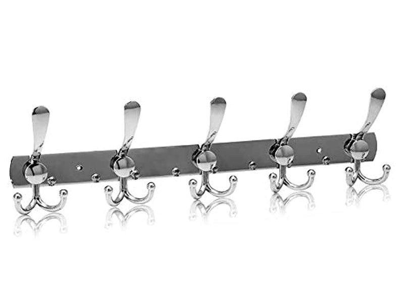 V15 Hooks Stainless Steel Coat Robe Hat Clothes Wall Mount Hook Hanger Towel Rack