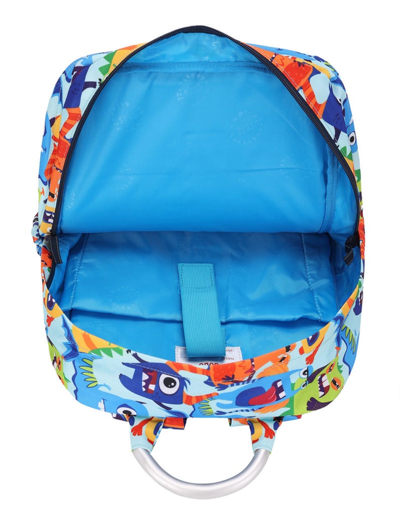 CUBS Monster Print Waterproof Kids 36L Backpack with zip closure Ideal for 8-15 years age group, Compatible with 15" Laptop - Image 2