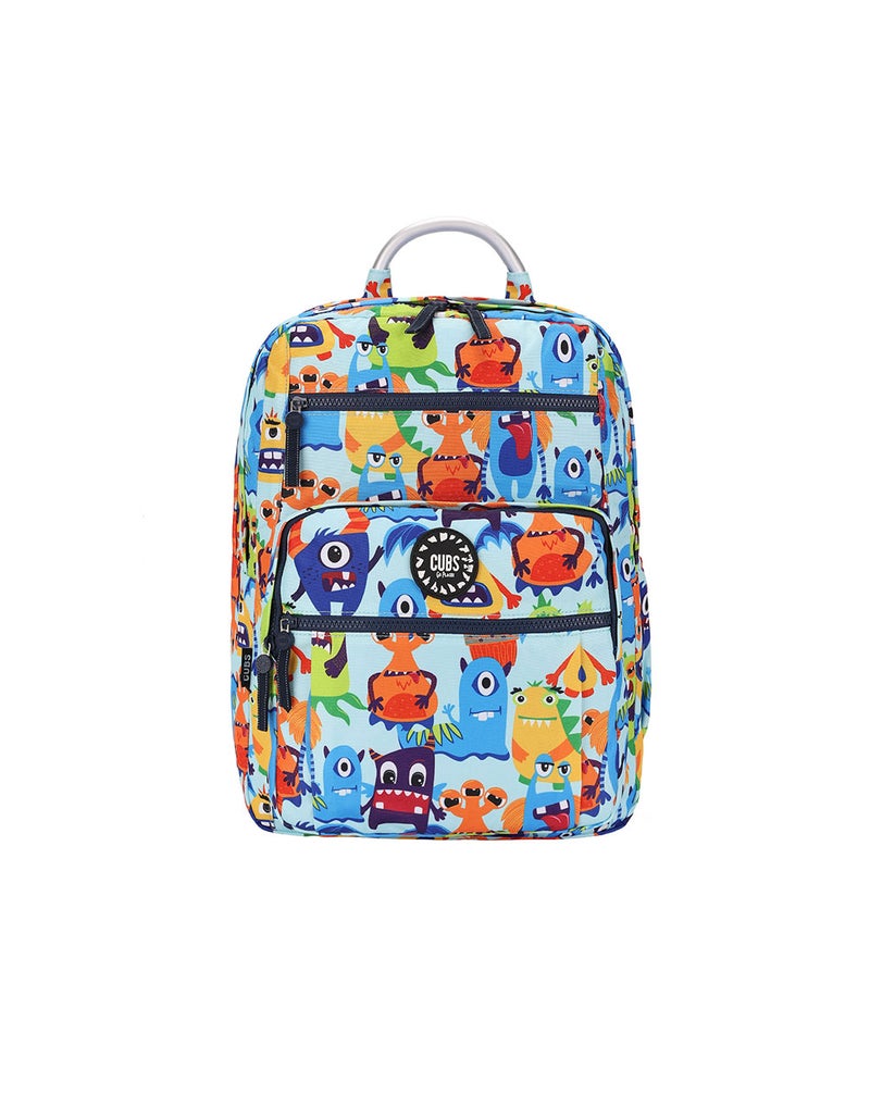 CUBS Monster Print Waterproof Kids 36L Backpack with zip closure Ideal for 8-15 years age group, Compatible with 15" Laptop - Image 4