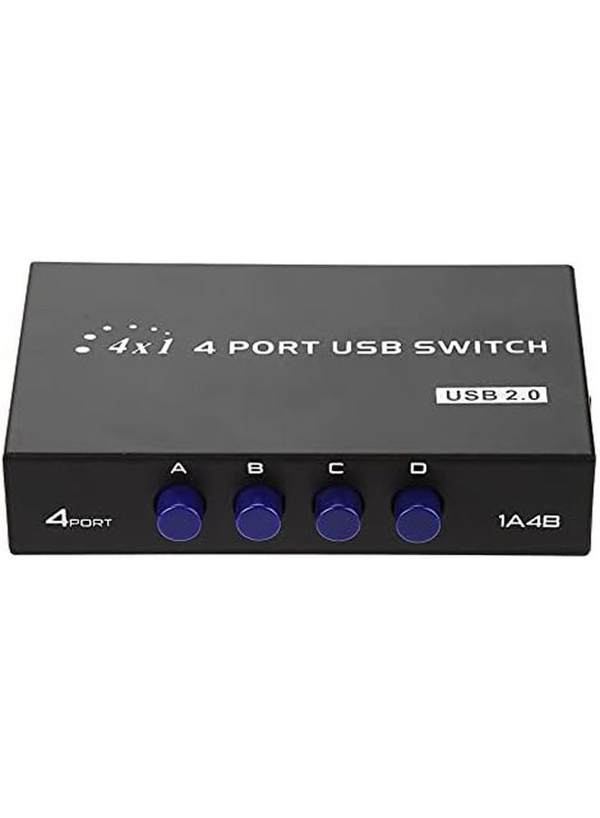 مفتاح USB 2 منفذ 4 منفذ صندوق مشاركة الطرفيات اليدوي لجهاز الكمبيوتر الطابعة الماسح الضوئي أجهزة متعددة - Image 5