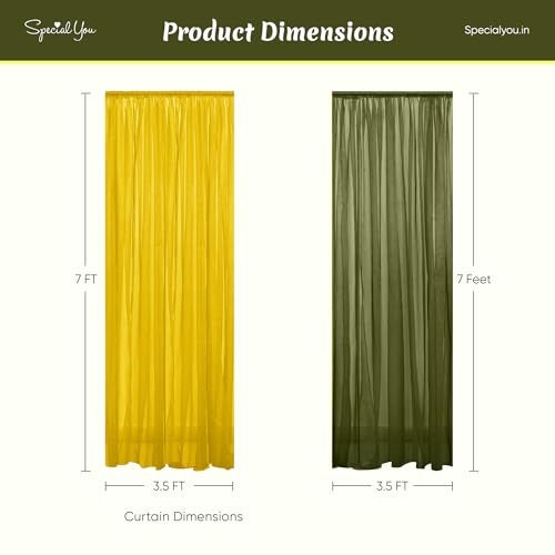 SpecialYou.in SpecialYou® Ganesh Decoration Items for Home, Ganpati Decorations Backdrop Yellow & Green Curtain(7 * 5ft), Lights(40Ft), Ganpati Decoration Setup for Home Decor, Pooja Room Decor- 7 Pcs - Image 4