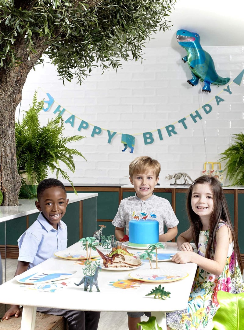 Talking Tables Dinosaur Paper Napkins Serviettes For Girls or Boys Birthday Party, 13" x 13", Mixed colors, 20Pk - Image 5