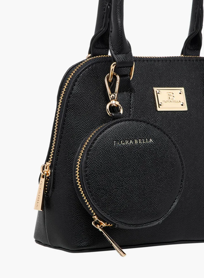 Flora Bella By Shoexpress Textured Tote Bag with Double Handle and Detachable Coin Pouch