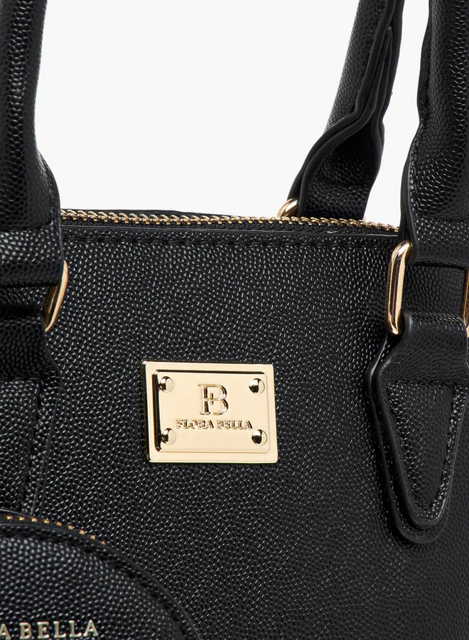 Flora Bella By Shoexpress Textured Tote Bag with Double Handle and Detachable Coin Pouch