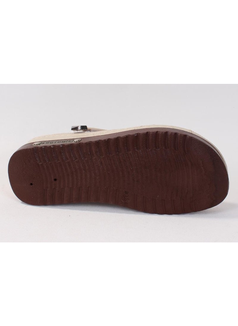 Dagoster دزا37-3005 صندل كاجوال نسائي بيج  - Image 2