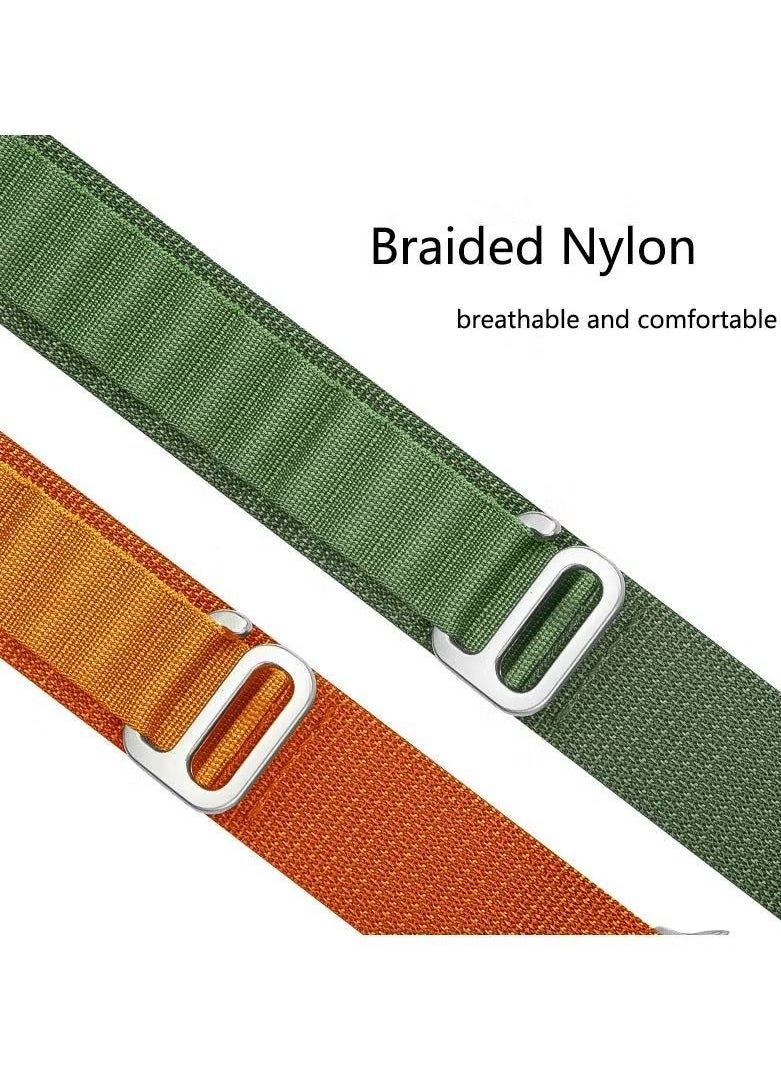 vesus - Replacement Apple Watch Ultra Alpine Loop Band Strap Compatible with 41MM 40MM 38MM for All Series Green - Image 1