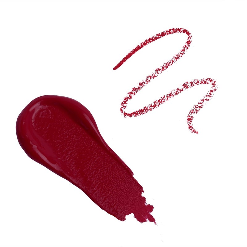 Revolution Lip Contour Matte Lipstick & Liner Duo – Fierce Wine - Image 3