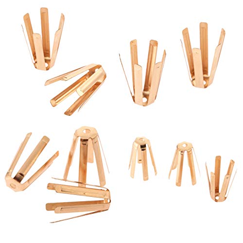 Pro Bamboo Kitchen 10pcs Golf Club Accessories Assembly Tool Golf Shaft Adapter Shim Octopus Type Brass Gold 0.335-0.350 - Image 4