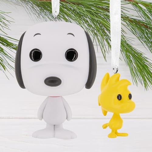 Hallmark Christmas Ornaments, Peanuts Snoopy and Woodstock Funko POP! Ornaments, Set of 2, Pop Culture Gifts - Image 3