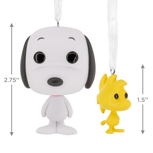 Hallmark Christmas Ornaments, Peanuts Snoopy and Woodstock Funko POP! Ornaments, Set of 2, Pop Culture Gifts - Image 4