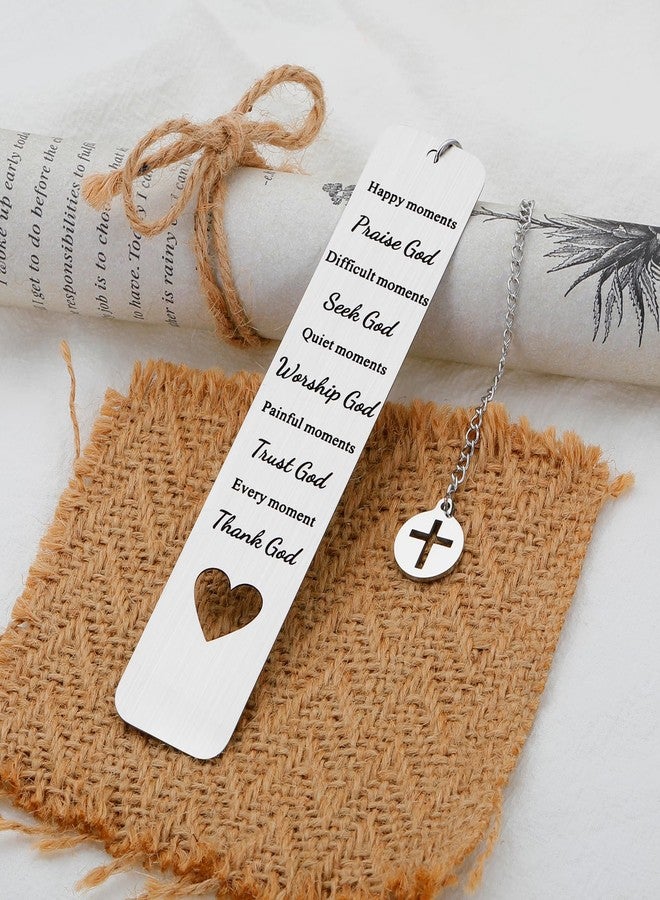 Delujouberst Christian Bookmarks Baptism Gifts for Women Men Faith Based Gift Adults Religious Scripture Christian Gift Bible Verse Bookmarks for Women Pastor Birthday First Communion Easter Basket Stuffers - Image 3