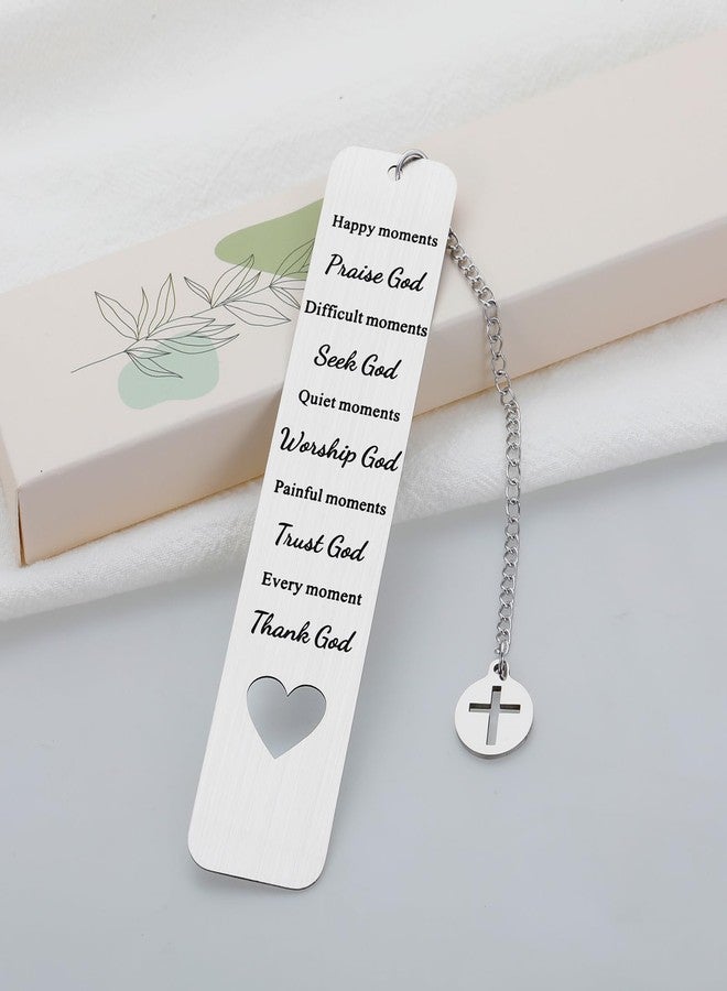 Delujouberst Christian Bookmarks Baptism Gifts for Women Men Faith Based Gift Adults Religious Scripture Christian Gift Bible Verse Bookmarks for Women Pastor Birthday First Communion Easter Basket Stuffers - Image 5