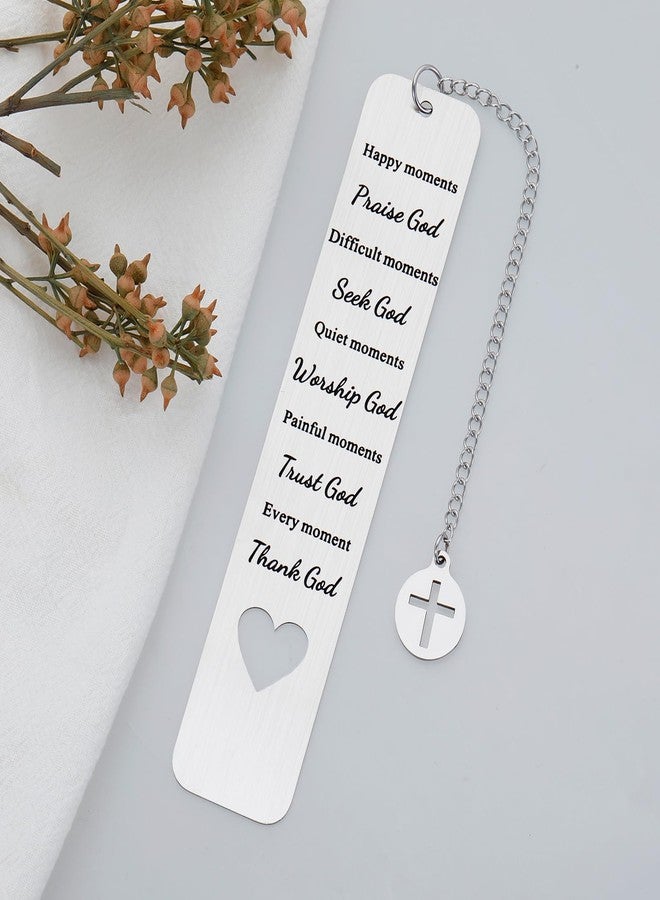 Delujouberst Christian Bookmarks Baptism Gifts for Women Men Faith Based Gift Adults Religious Scripture Christian Gift Bible Verse Bookmarks for Women Pastor Birthday First Communion Easter Basket Stuffers - Image 2