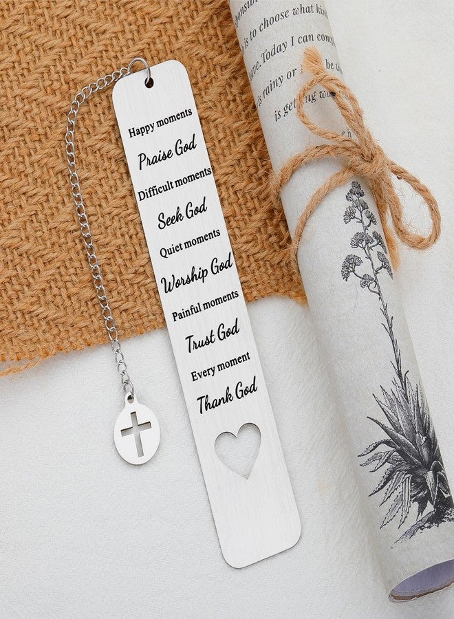 Delujouberst Christian Bookmarks Baptism Gifts for Women Men Faith Based Gift Adults Religious Scripture Christian Gift Bible Verse Bookmarks for Women Pastor Birthday First Communion Easter Basket Stuffers - Image 4