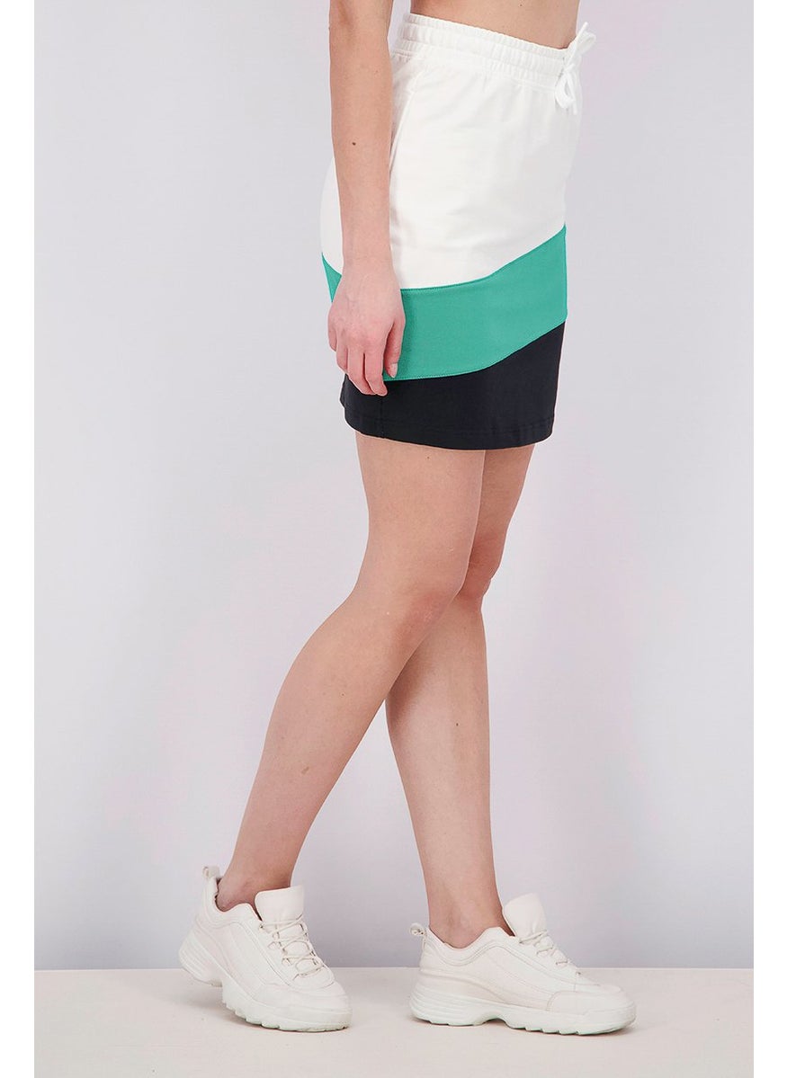 Reebok Women Classics Vector Jersey Skirt, White Combo  - Image 4
